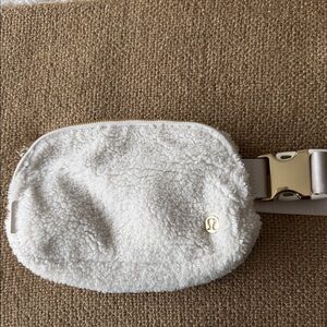 lululemon athletica Cream Sherpa Belt Bag
